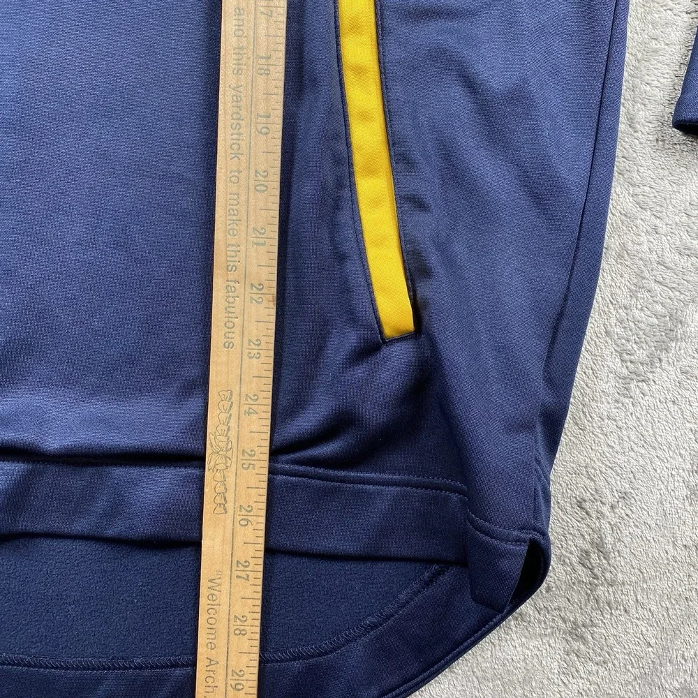 Jordan Michigan Wolverines Sweatshirt Mens Size M Blue Therma Scuba 2-Hit Hoodie